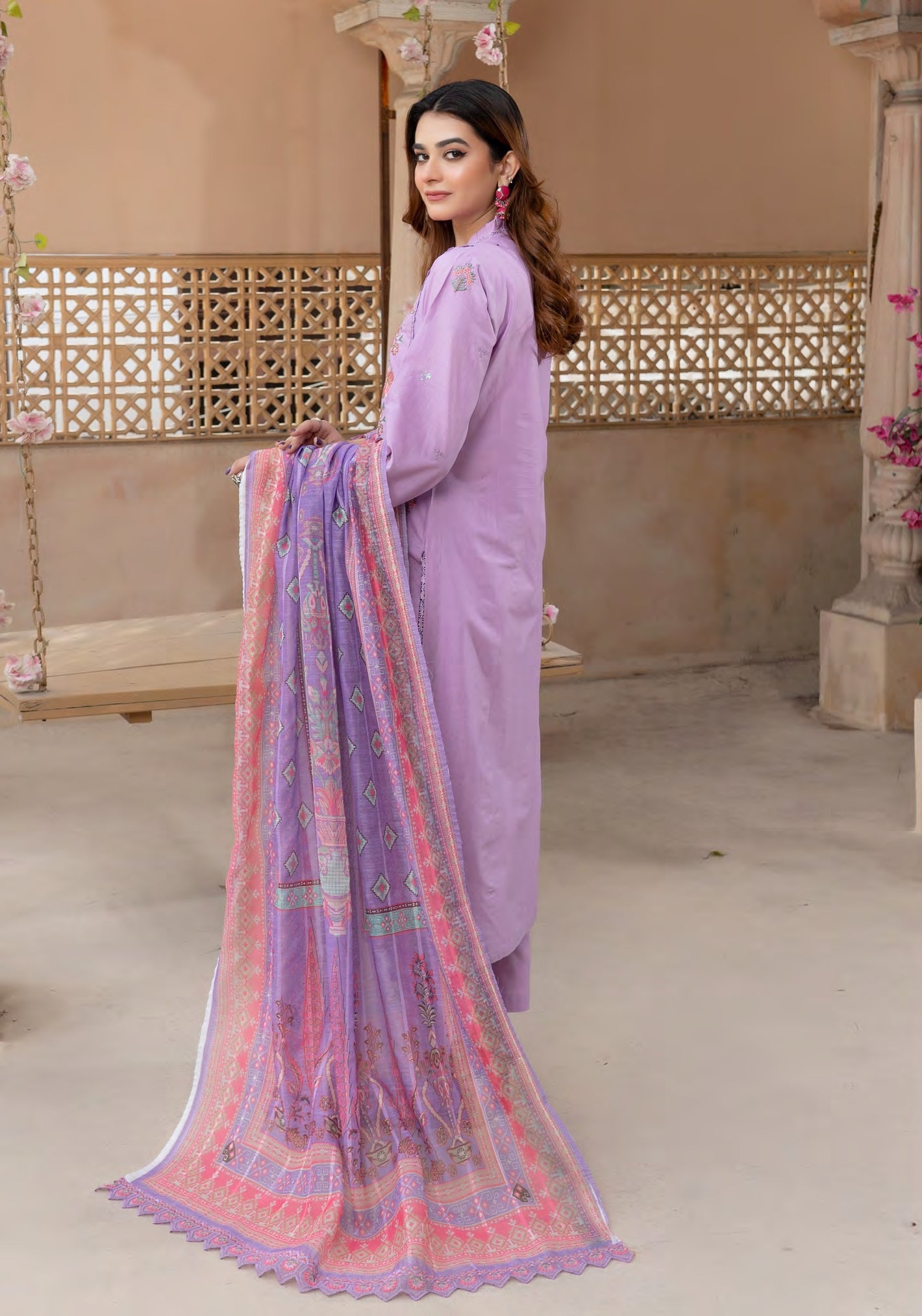 Munira Jheel Cotton MSL 04 Lilac