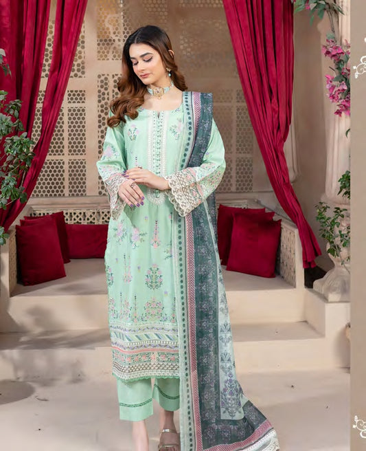 Munira Jheel Cotton MSL 01 Sea foam Green