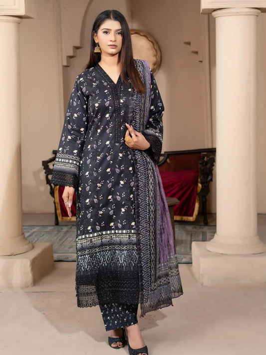 Munira Eid Lawn MSL 06 Black